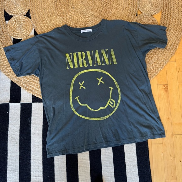 Daydreamer Tops - Daydreamer Black Nirvana Short Sleeve Tee